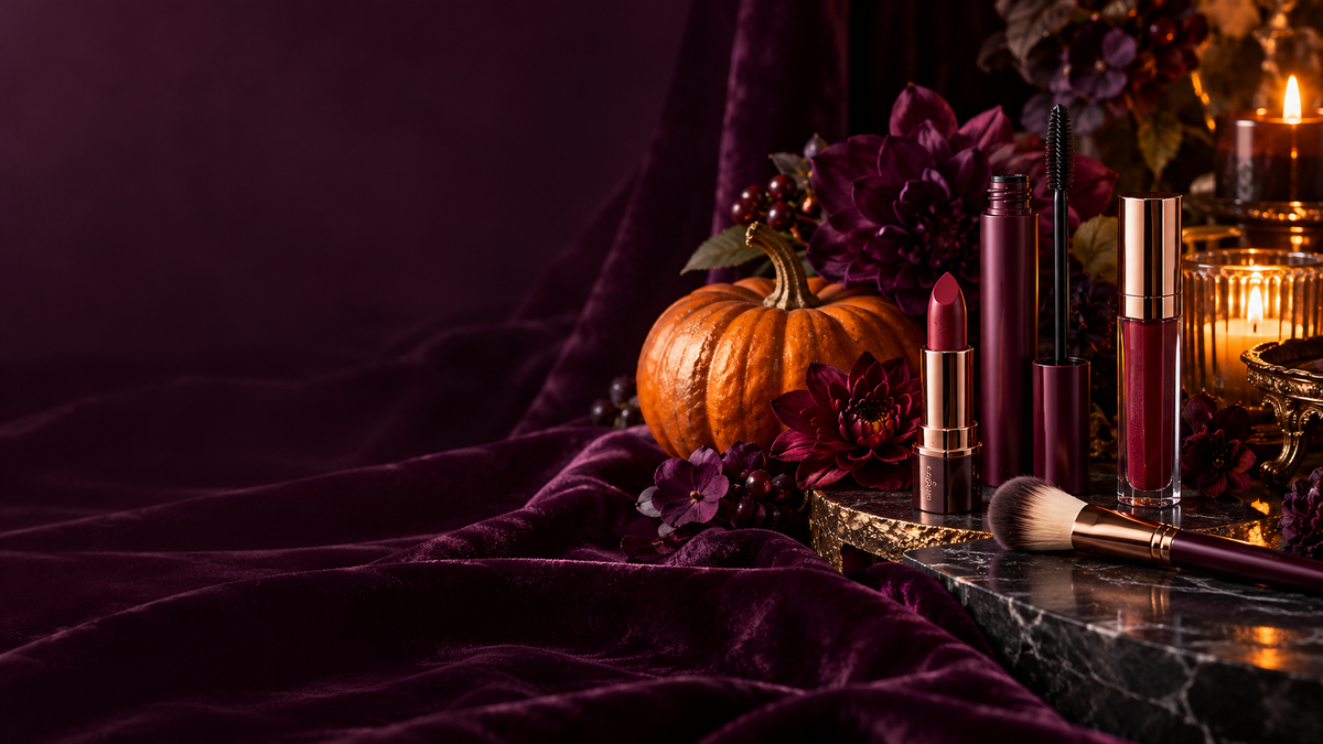 Halloween Beauty Edit Miledi: beauty look nei toni borgogna e berry