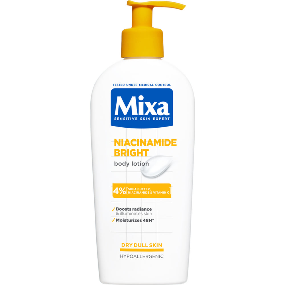 ✨ Mixa Niacinamide Bright – Lozione Illuminante per il Corpo – 250 ml