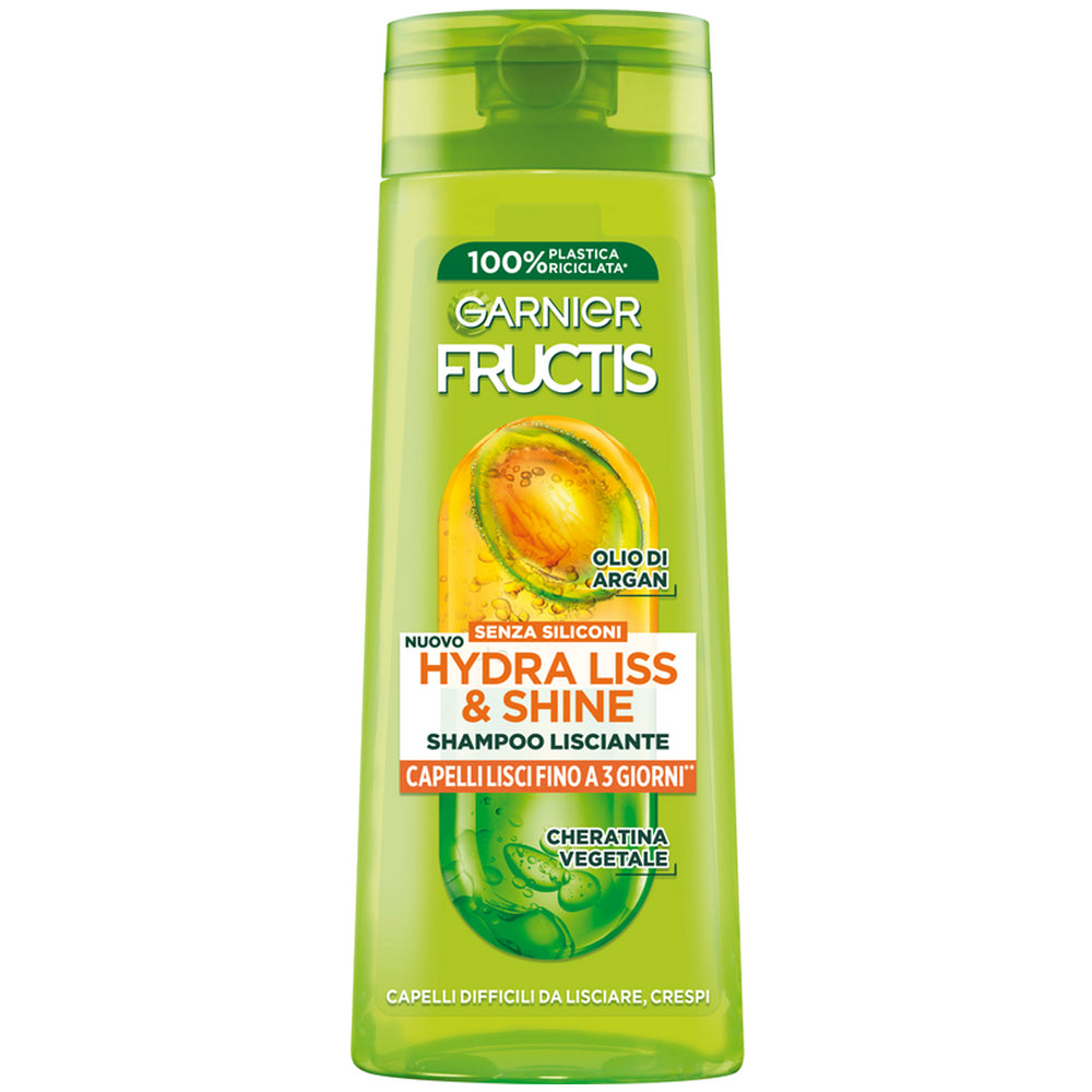🌿 GARNIER FRUCTIS HYDRA LISS & SHINE SHAMPOO LISCIANTE 🌿