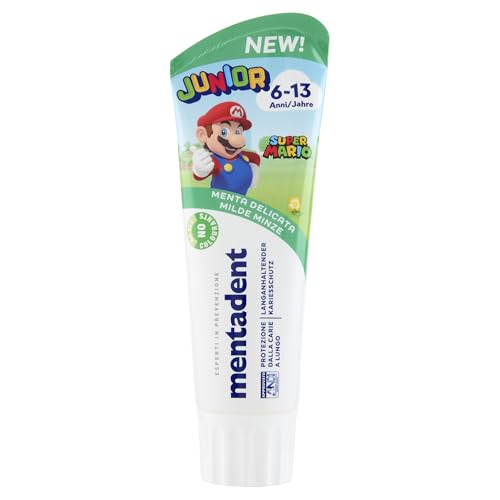 🦷✨ Mentadent Junior Super Mario – Menta Delicata