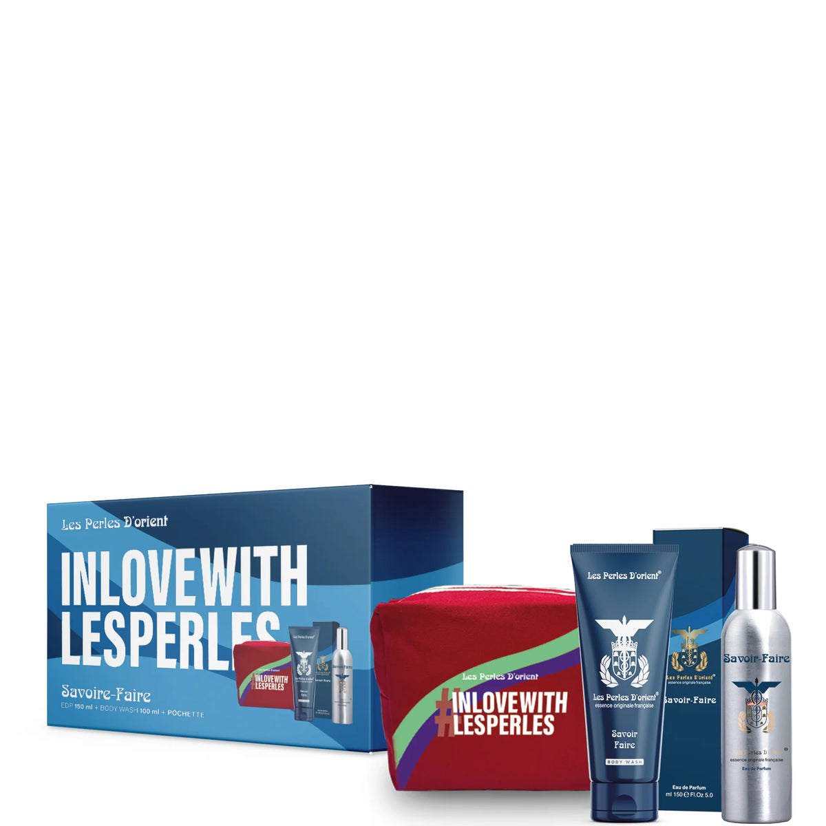 Les Perles d’Orient – Cofanetto Regalo Savoir-Faire (Eau de Parfum + Body Wash + Pochette)