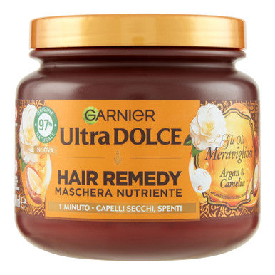 Garnier Ultra Dolce Hair Remedy - Maschera Nutriente Oli Meravigliosi Argan & Camelia