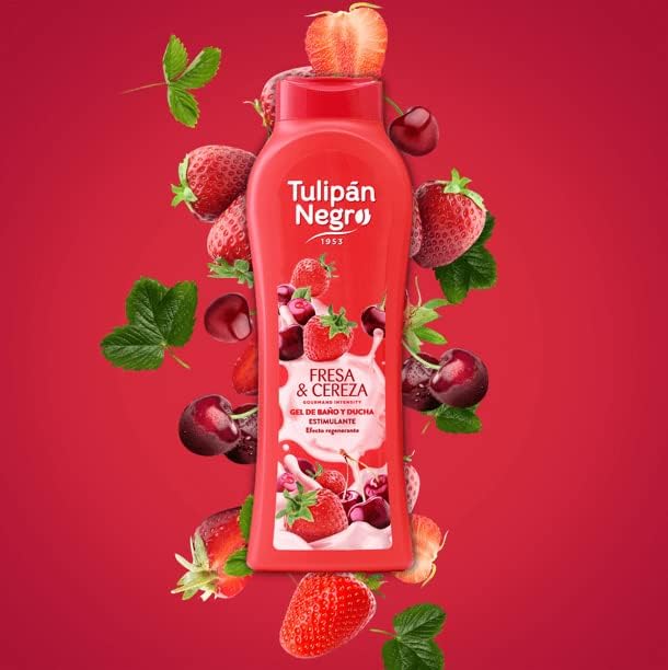 🍓Tulipán  Negro Fresa & Cereza- Un cocktail di energia e dolcezza sulla tua pelle! 🔥