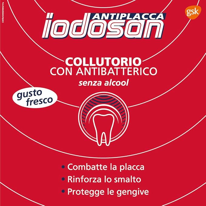 Iodosan Antiplacca – Collutorio con Antibatterico 500ml