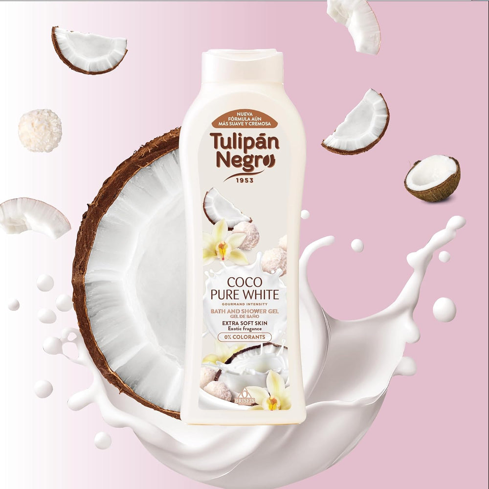 🌴 Tulipán Negro Coco Pure White - Gel Doccia Nutriente e Profumato 🌴
