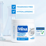 🧴 Mixa Ceramide Protect – Crema Rinforzante Multizona (Viso, Corpo, Mani) – 400 ml