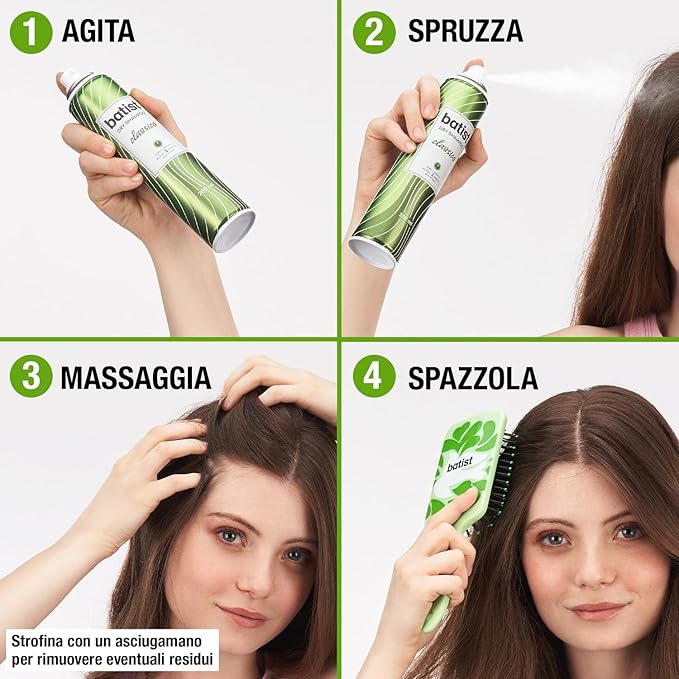 Batiste Dry Shampoo Classico – Capelli Freschi e Leggeri in 3 Minuti!