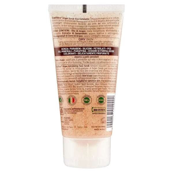 Equilibra Argan – Scrub Viso Esfoliante