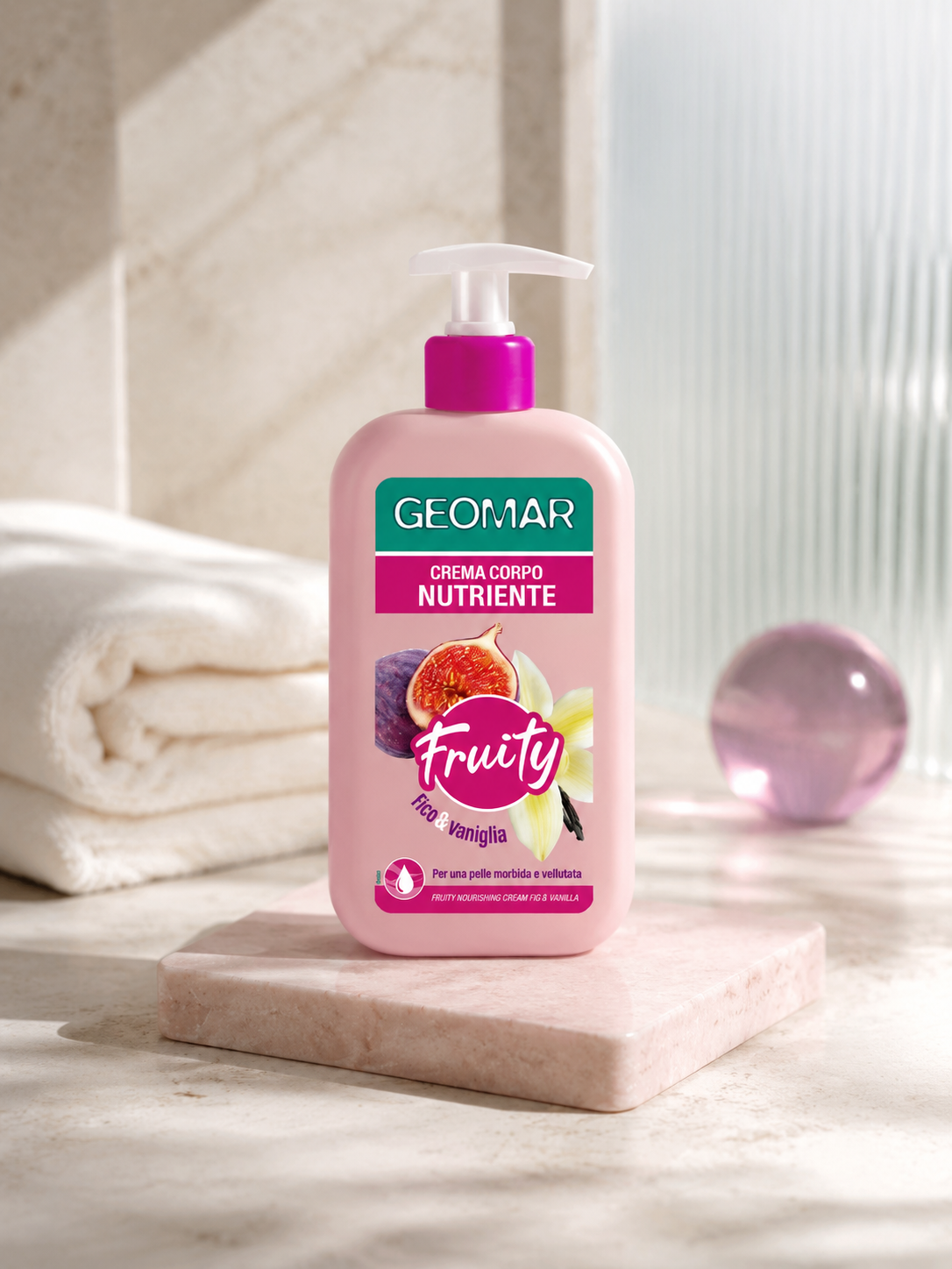 Geomar Fruity Crema Corpo Nutriente Fico e Vaniglia – 500 ml