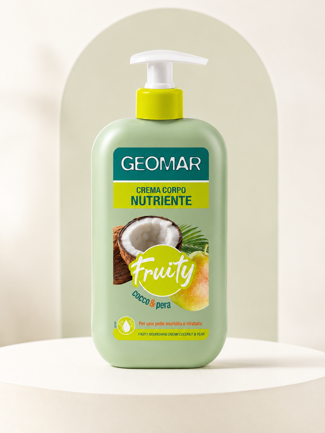 Geomar Fruity Crema Corpo Nutriente Cocco e Pera – 500 ml