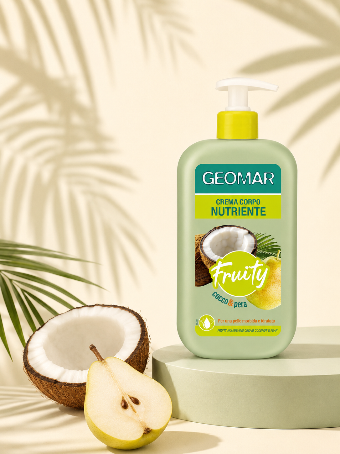 Geomar Fruity Crema Corpo Nutriente Cocco e Pera – 500 ml