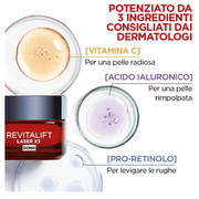 L'Oréal Paris Revitalift Laser X3 - Crema Giorno Anti-Età