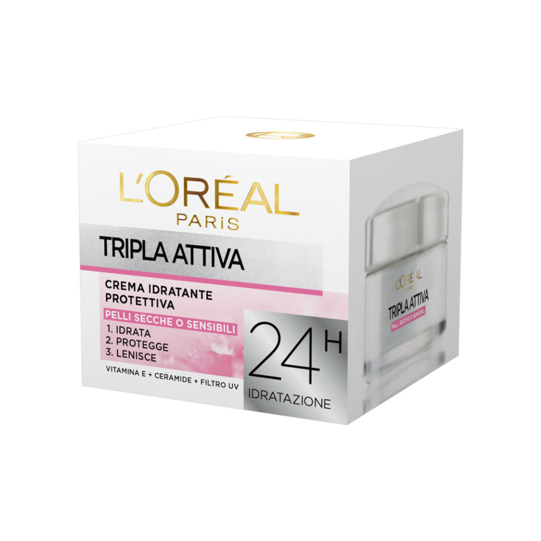 L'Oréal Paris Tripla Attiva - Crema Idratante Protettiva 24H