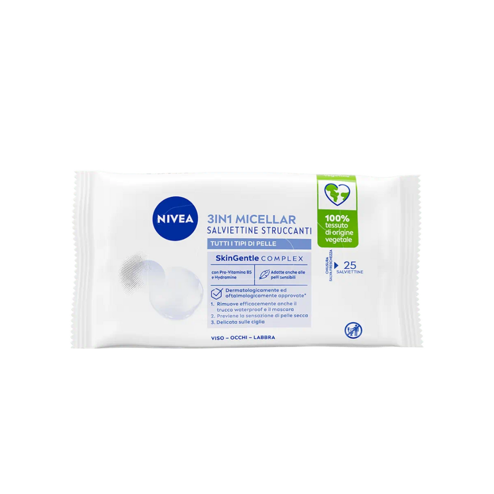 ✨ NIVEA 3IN1 MICELLAR - SALVIETTINE STRUCCANTI ✨