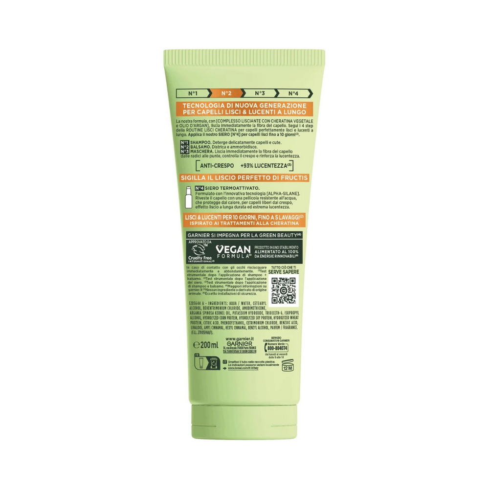 ✨ Garnier Fructis Lisci Cheratina – Balsamo N°2
