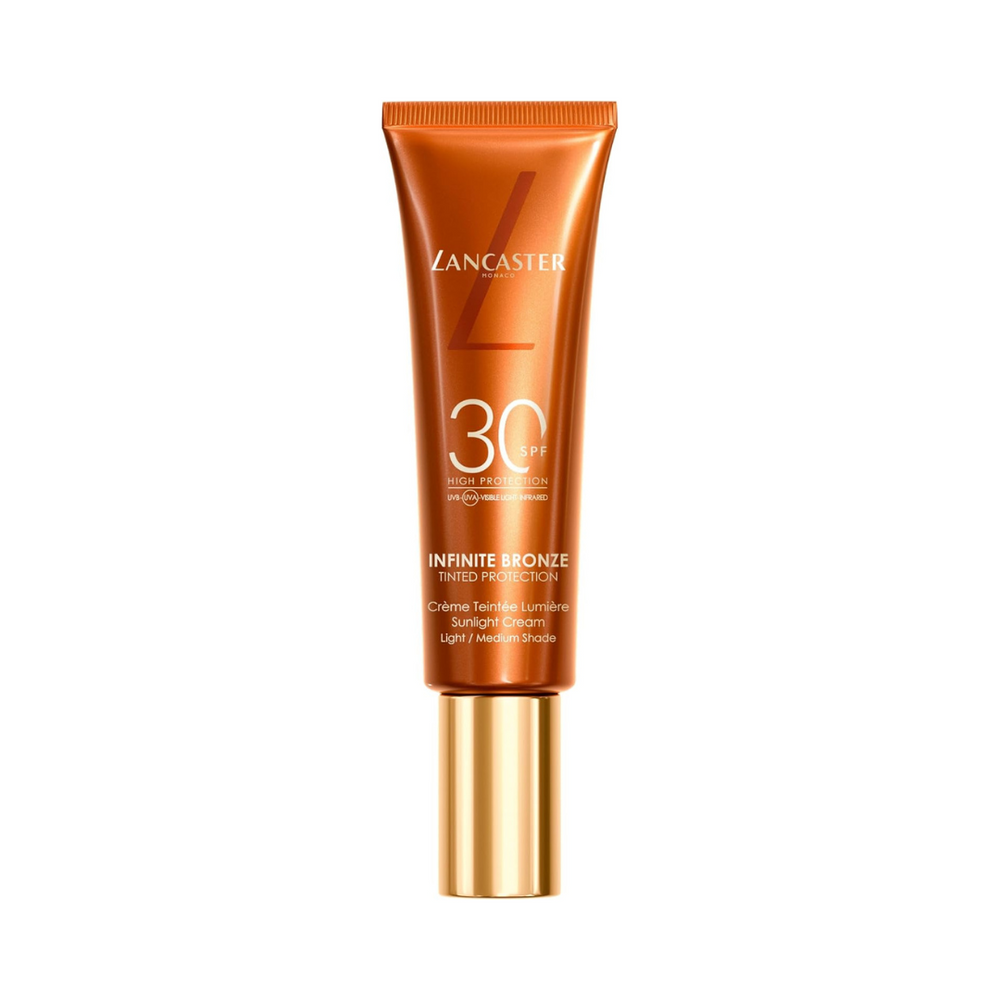 ✨ Lancaster Infinite Bronze – Crema Solare Viso Colorata SPF 30 Light / Medium Shade – 50ml