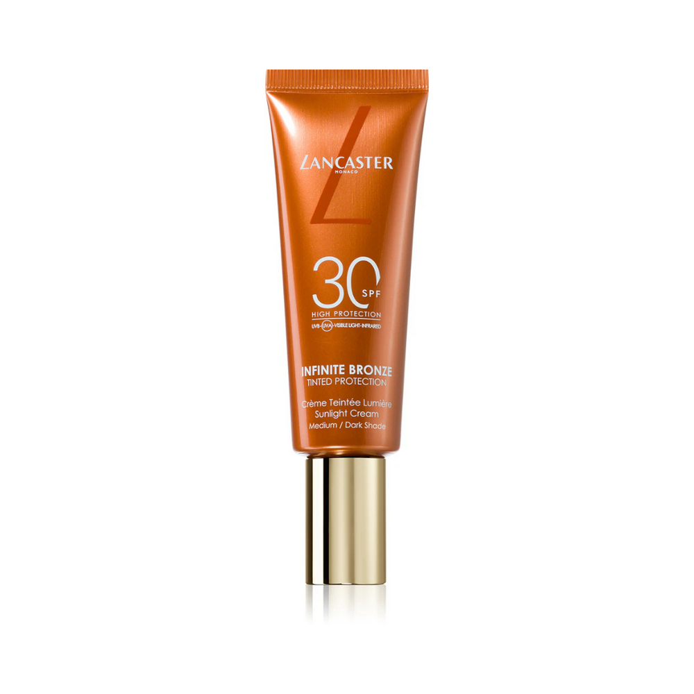 🌞 Lancaster Infinite Bronze – Crema Viso Colorata SPF 30 Tonalità Medium / Dark – 50ml