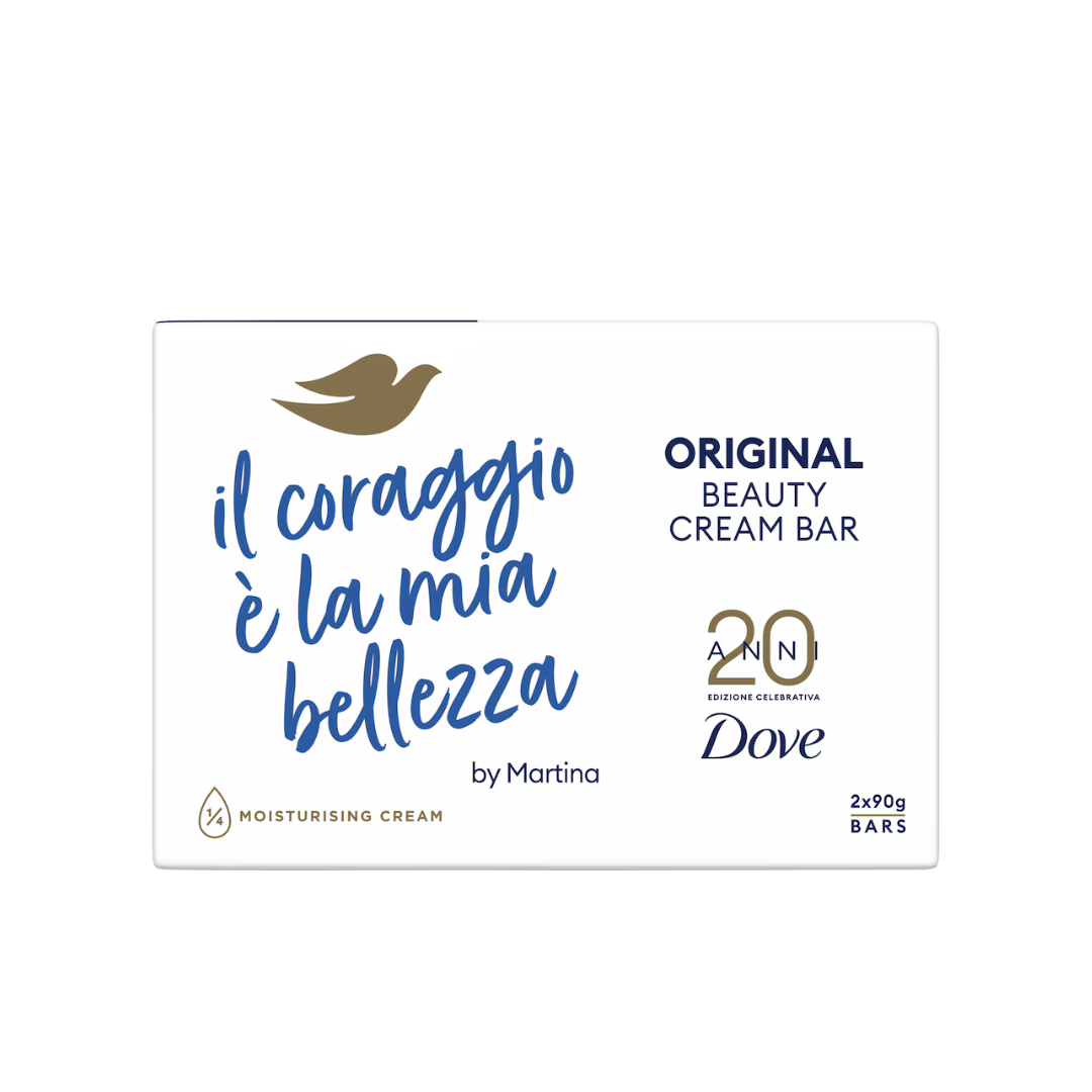 Dove Original Beauty Cream Bar - Edizione Celebrativa 20 Anni (2x90g)