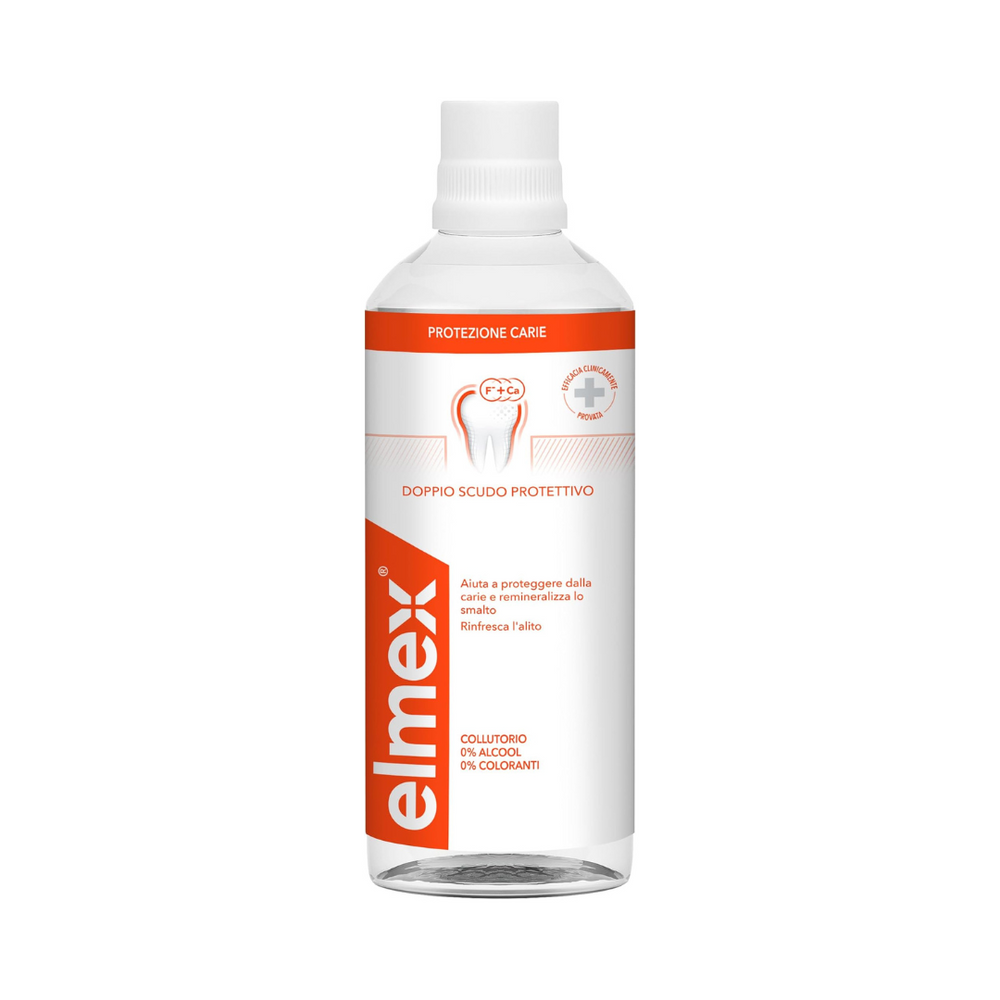 Elmex Collutorio Protezione Carie – Doppio Scudo Protettivo (400ml)
