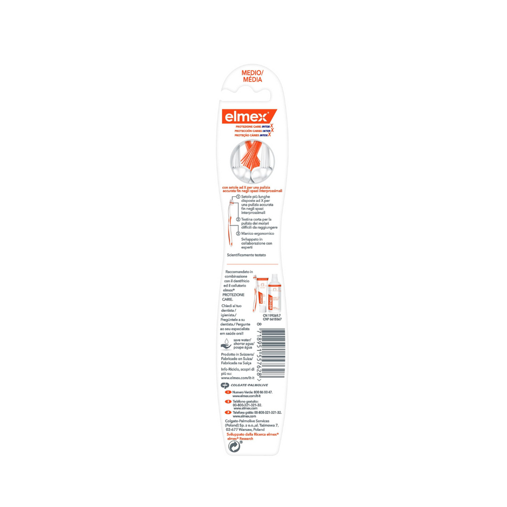 Elmex Protezione Carie Inter X - Spazzolino Medio 🪥