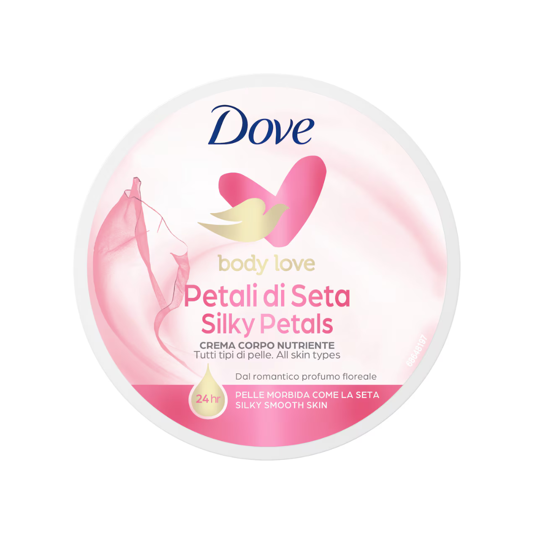 Dove Body Love Petali di Seta – Crema Corpo Nutriente 24h 🌸✨