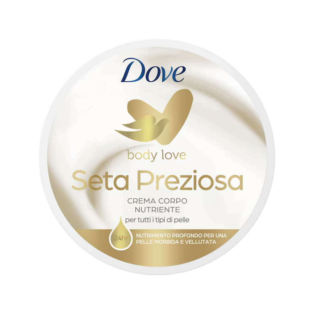 Dove Body Love Seta Preziosa – Crema Corpo Nutriente 24h