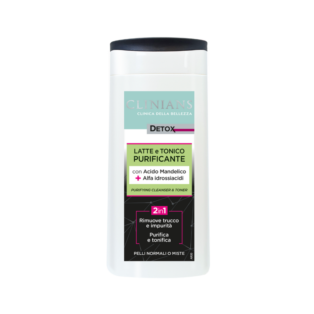 Clinians Detox Latte e Tonico Purificante 2 in 1 🖤