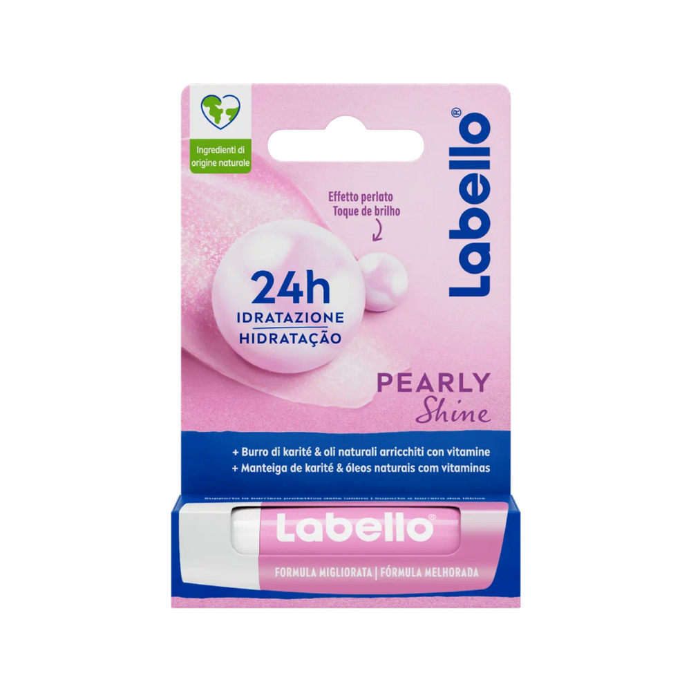 Labello Pearly Shine - Balsamo Labbra Idratante con Effetto Perlato