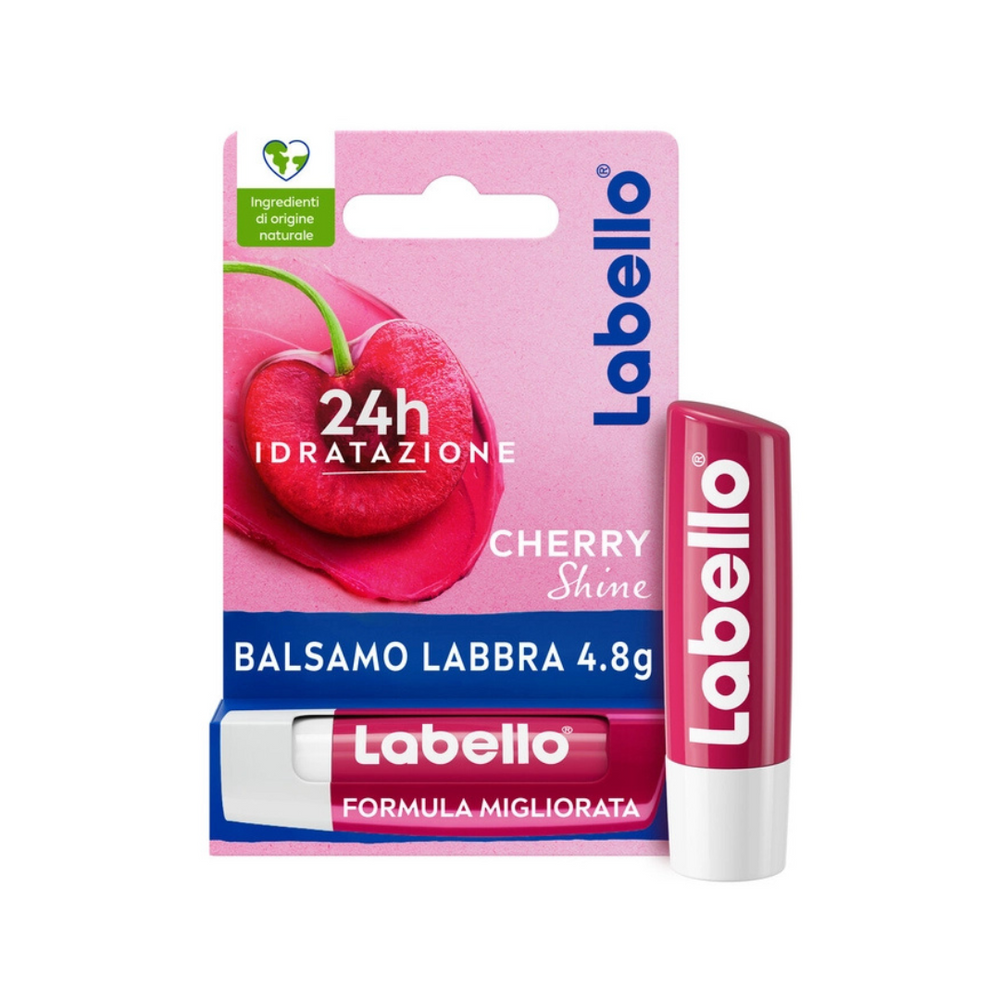 Labello Cherry Shine - Balsamo Labbra Idratante e Colorato