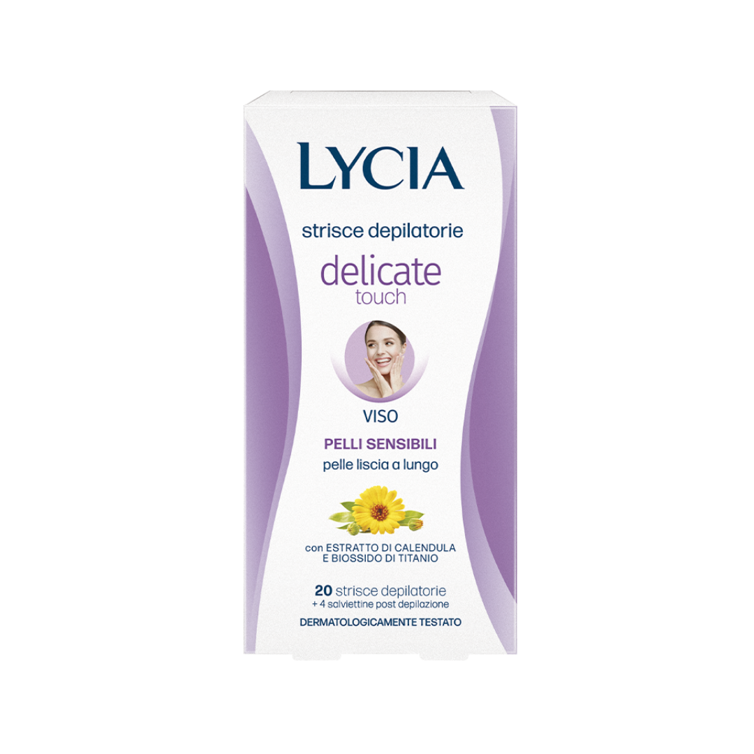 Lycia Delicate Touch – Strisce Depilatorie Viso