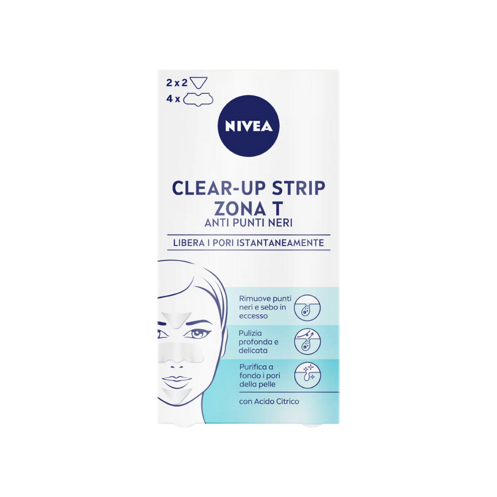 NIVEA Clear-Up Strip Zona T – Anti Punti Neri