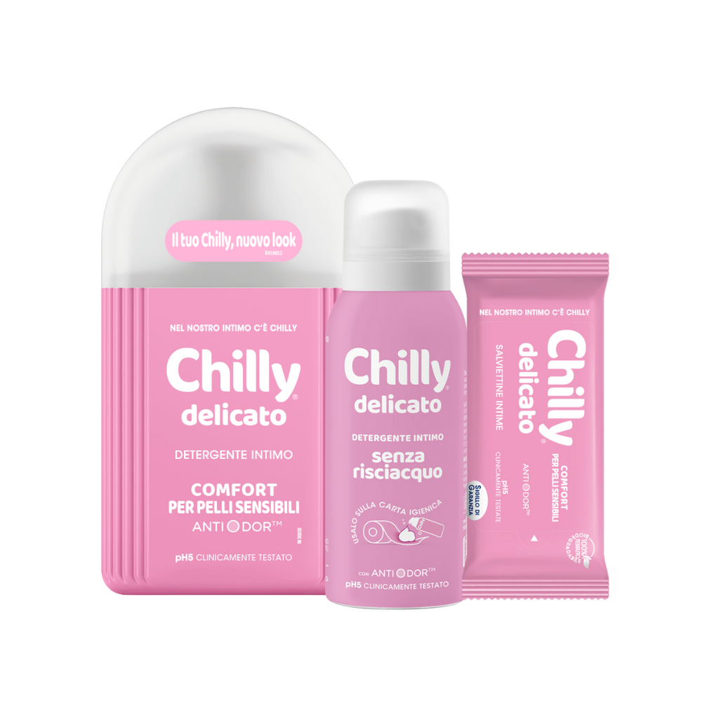 Set Chilly Delicato – Comfort Quotidiano per Pelli Sensibili