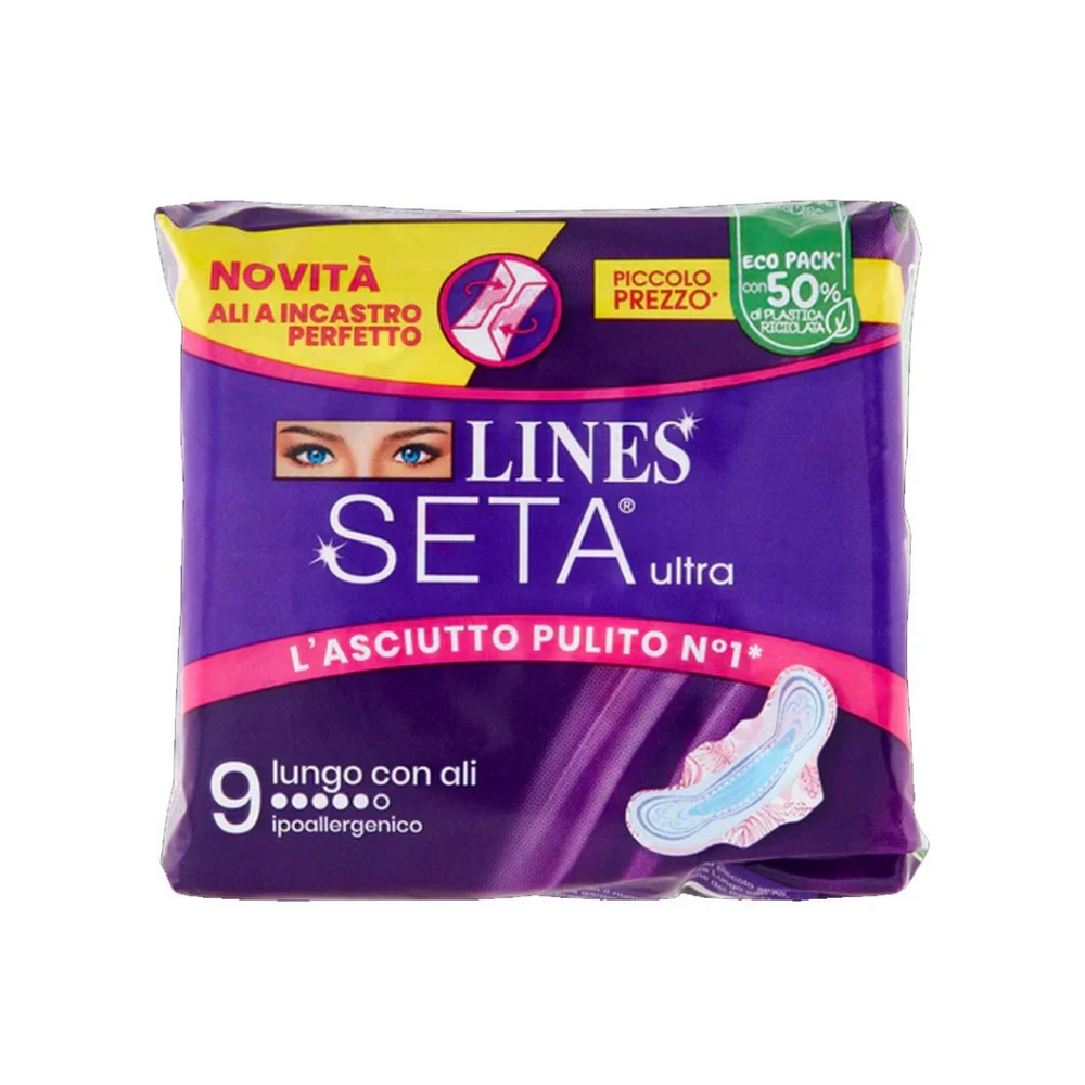 LINES SETA Ultra Lungo con Ali – Protezione Estrema, Comfort Assoluto! 💜✨