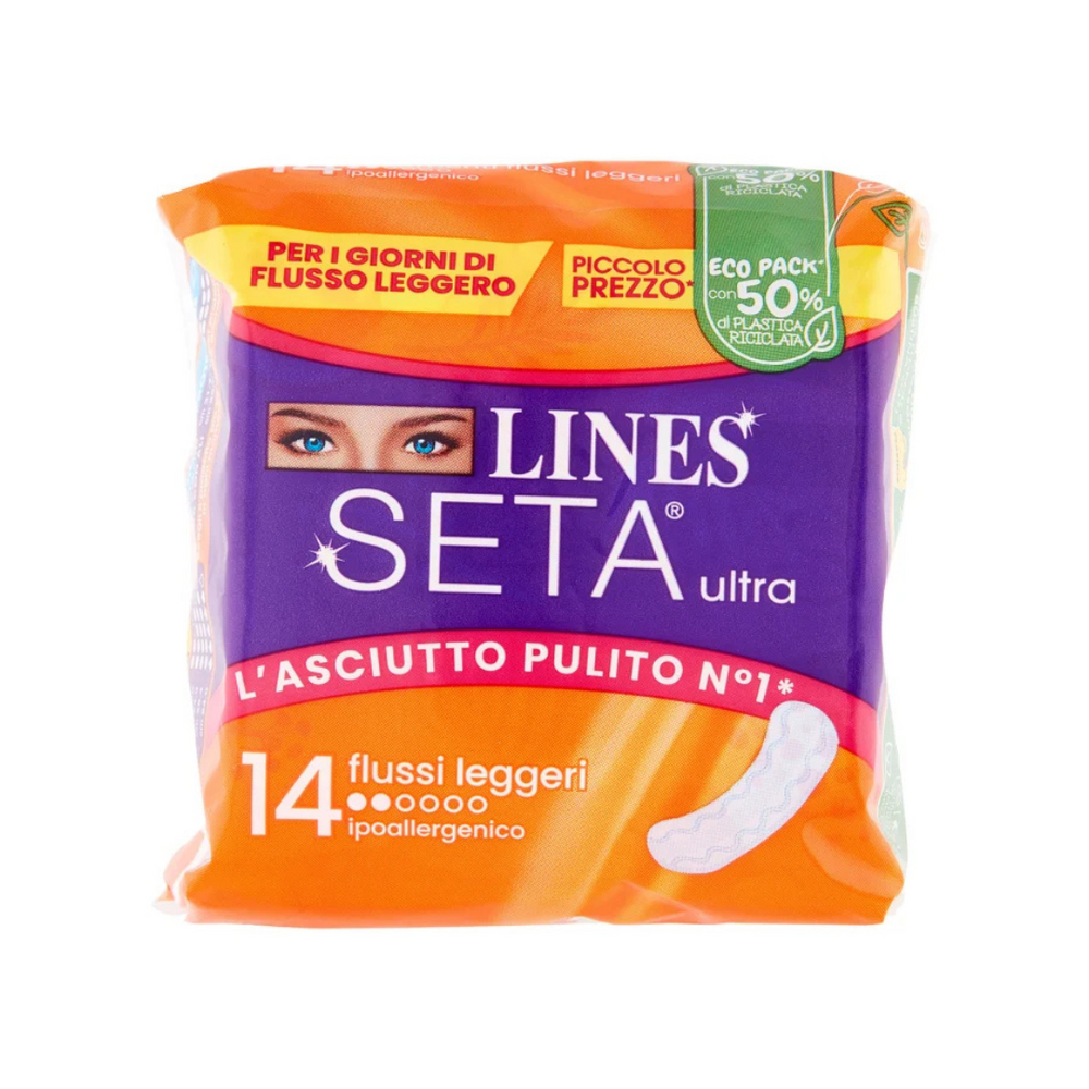 LINES SETA Ultra Flussi Leggeri – Comfort e Protezione per Ogni Momento! 🌸✨