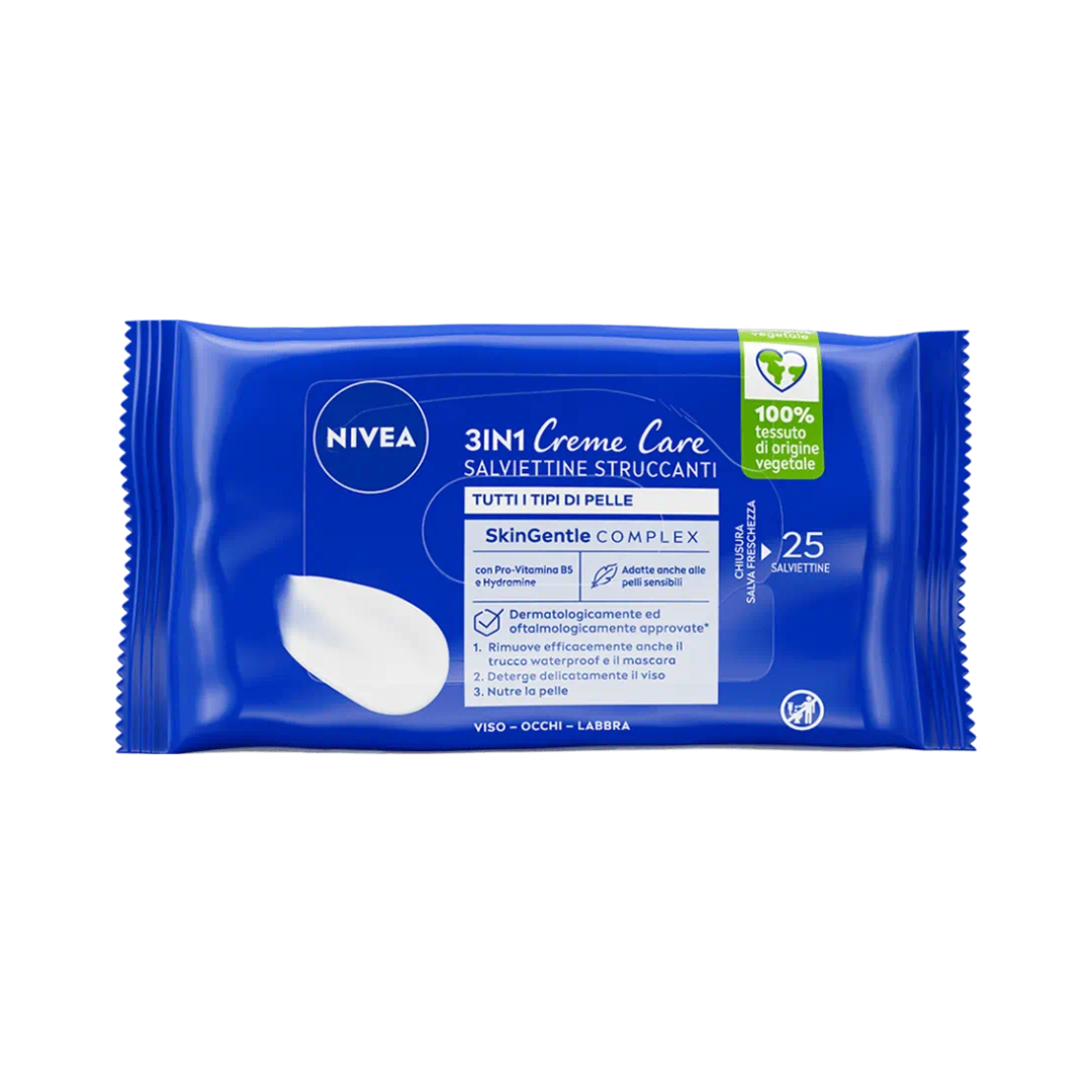 NIVEA 3in1 Creme Care Salviettine Struccanti 💙