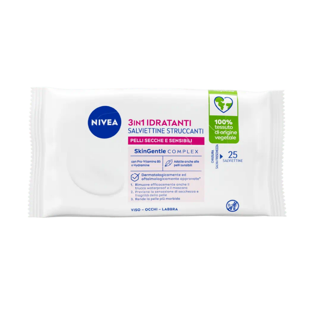 NIVEA 3in1 Salviettine Struccanti Idratanti 💙