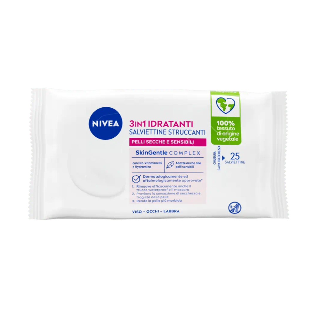 NIVEA 3in1 Salviettine Struccanti Idratanti 💙