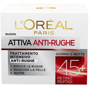L’Oréal Paris Attiva Anti-Rughe 45+ – Trattamento Intensivo Giorno & Notte