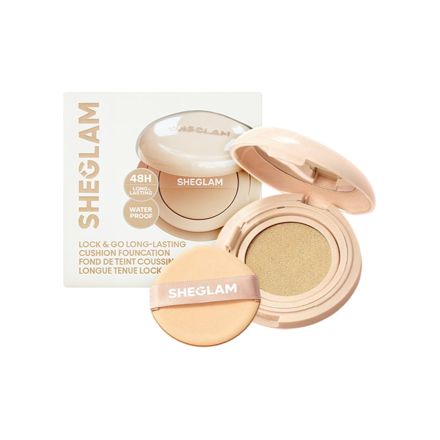 SHEGLAM Lock & Go Long-Lasting Cushion Foundation – Warm