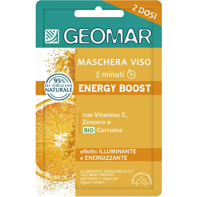 ✨ GEOMAR Maschera Viso Energy Boost – Illuminante ed Energizzante