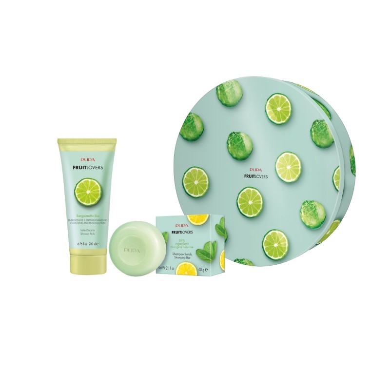 Pupa Fruit Lovers Bergamotto Bio – Cofanetto Latte Doccia & Shampoo Solido 🍃🍋