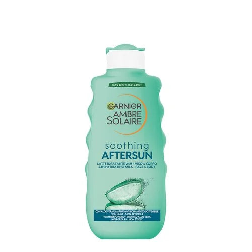 Garnier Ambre Solaire Soothing Aftersun – Latte Doposole Idratante 24H Viso & Corpo
