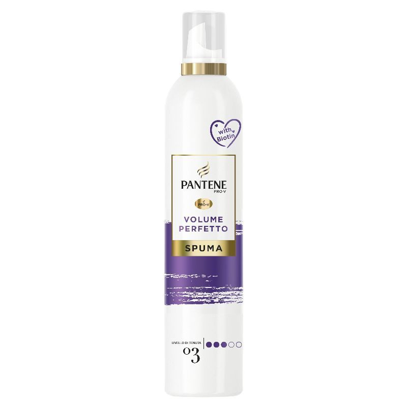 💜 Pantene Pro-V Volume Perfetto Spuma con Biotina – Tenuta 3/5 – Volume Naturale & Definizione