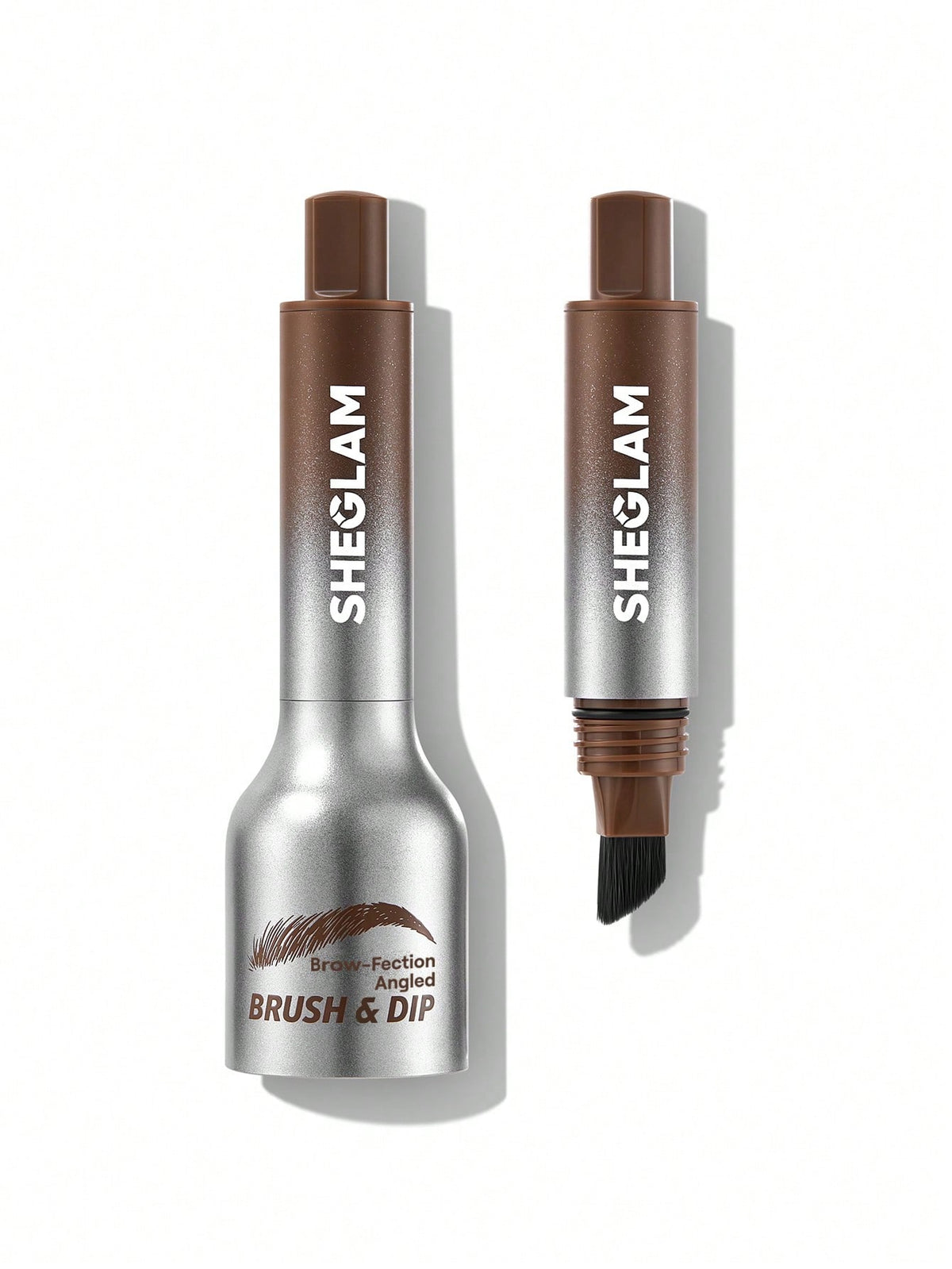 SHEGLAM Brow-Fection Angled Brush & Dip – 06 Auburn