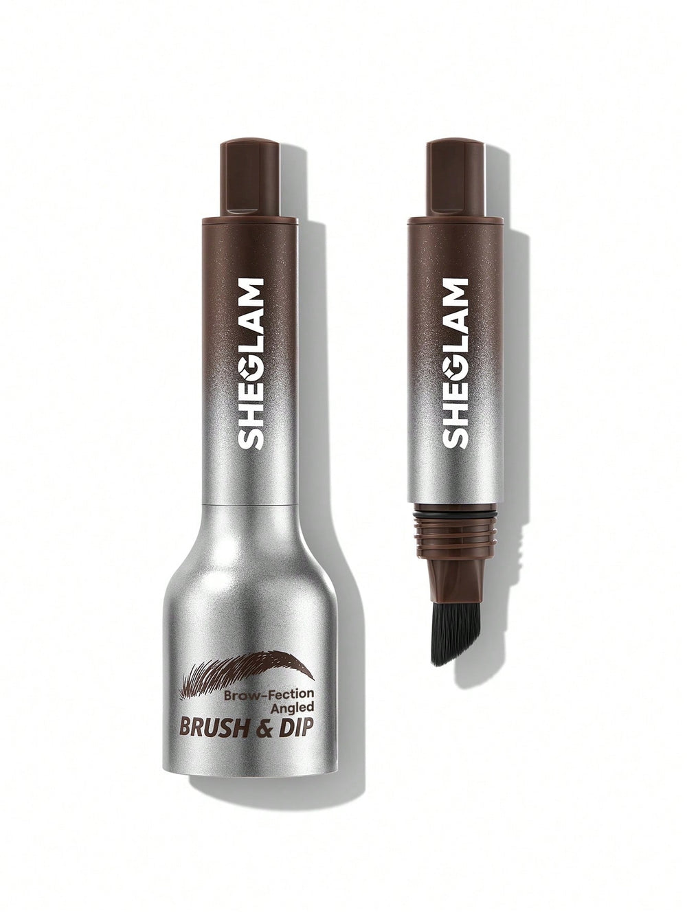 SHEGLAM Brow-Fection Angled Brush & Dip – 08 Chocolate