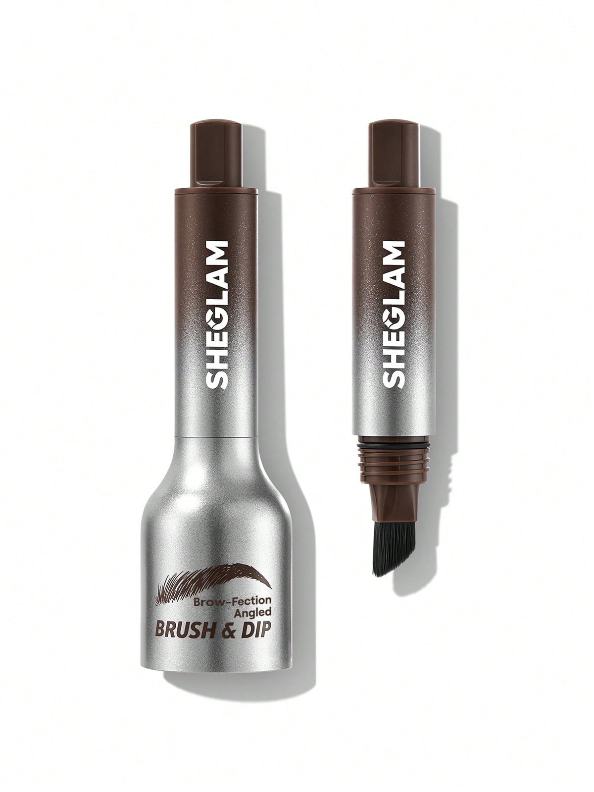 SHEGLAM Brow-Fection Angled Brush & Dip – 08 Chocolate
