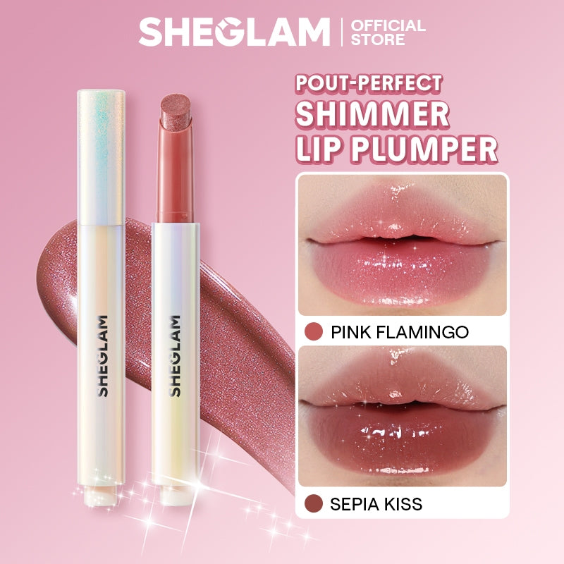 SHEGLAM Pout-Perfect Shimmer Lip Plumper – 114 Pink Flamingo