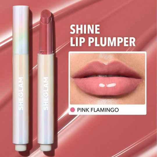 SHEGLAM Pout-Perfect Shine Lip Plumper Pink Flamingo dettaglio