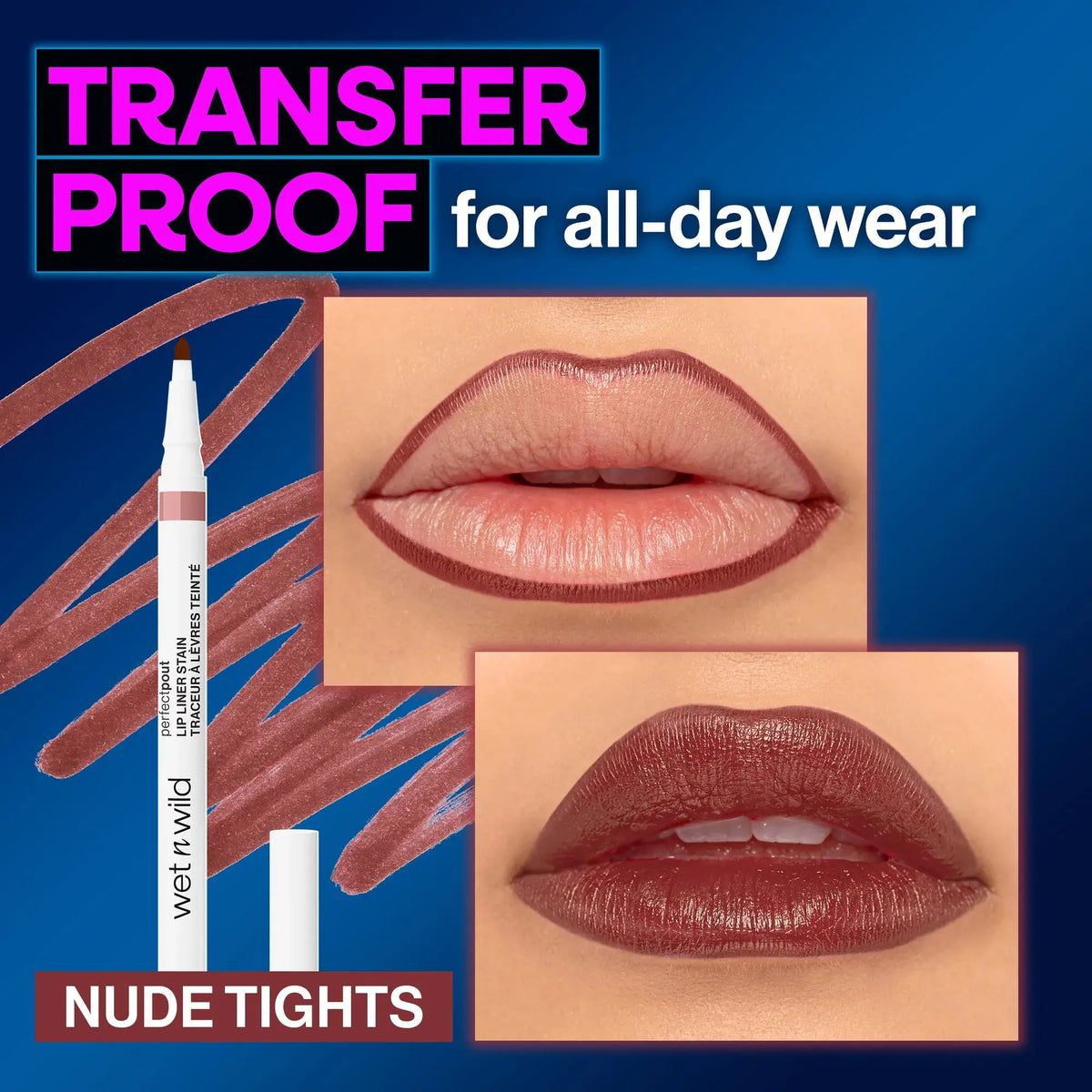 ✒️ Perfect Pout Lip Liner Stain – Nude Tights