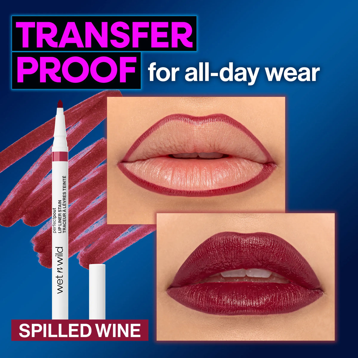 🍷 Perfect Pout Lip Liner Stain – Spilled Wine